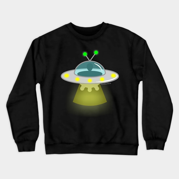 UFO Crewneck Sweatshirt by Pendientera